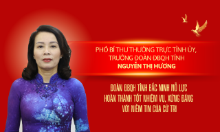 Phó Bí thư Thường trực Tỉnh ủy, Trưởng Đoàn ĐBQH tỉnh Nguyễn Thị Hương: Đoàn ĐBQH tỉnh Bắc Ninh nỗ lực hoàn thành tốt nhiệm vụ, xứng đáng với niềm tin của cử tri